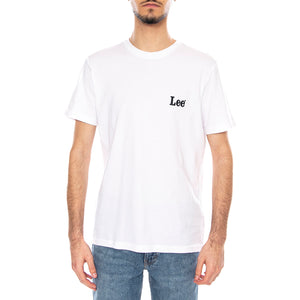 Ss Small Logo Tee Bright White -- Maglietta Girocollo Uomo Bianca 112370503 . LEE 