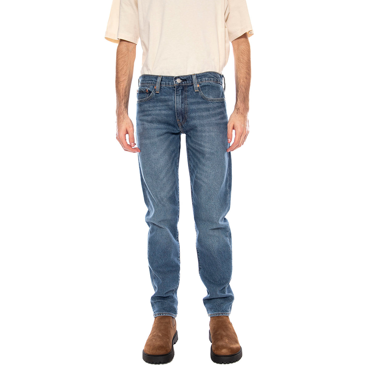 502 Taper Almost Warm -- Pantaloni Uomo Med Indigo Blu 29507-1464 . LEVIS 