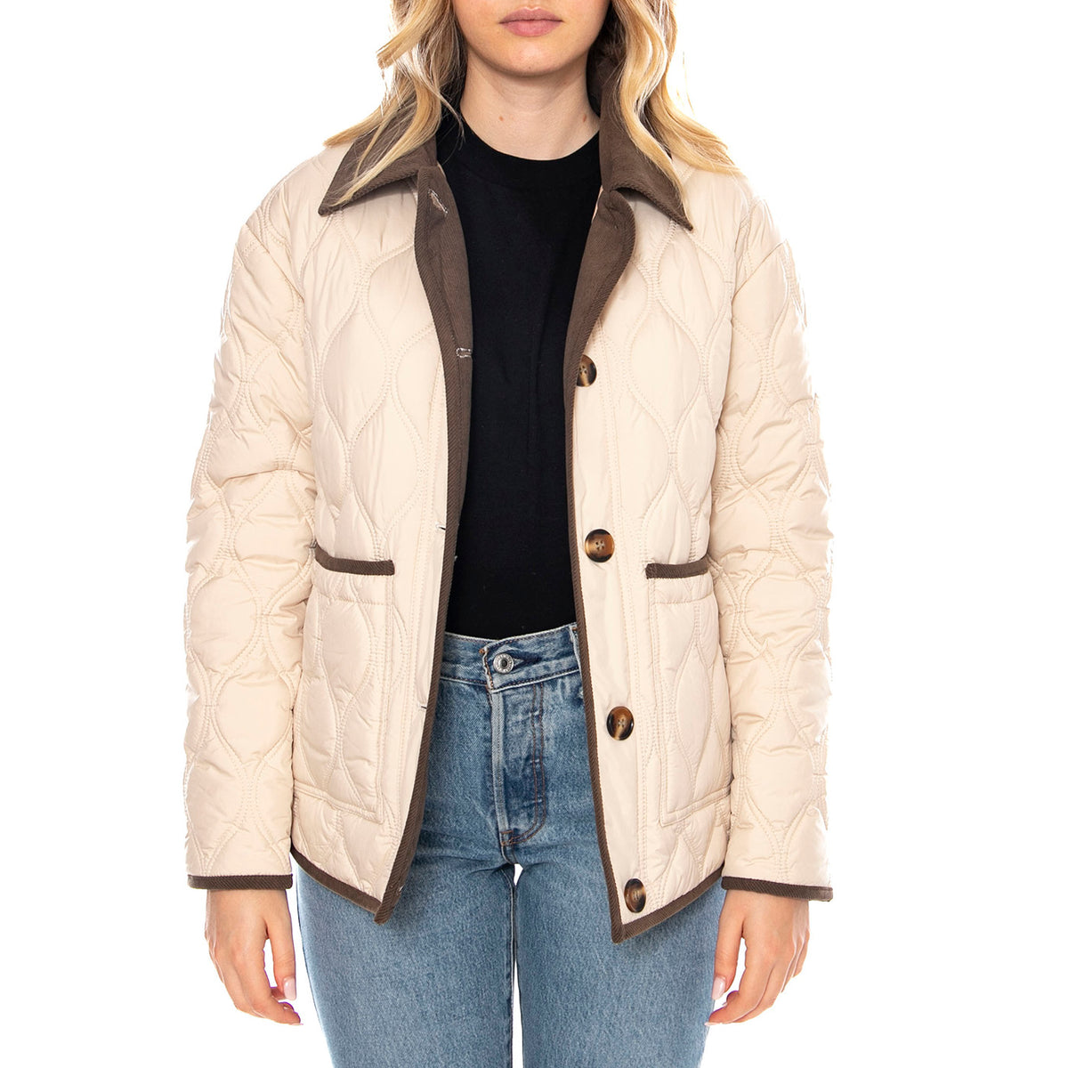 MD M Parkas 161 Taupe - Giacca Donna Beige 3.96.265.17 . MD'M 