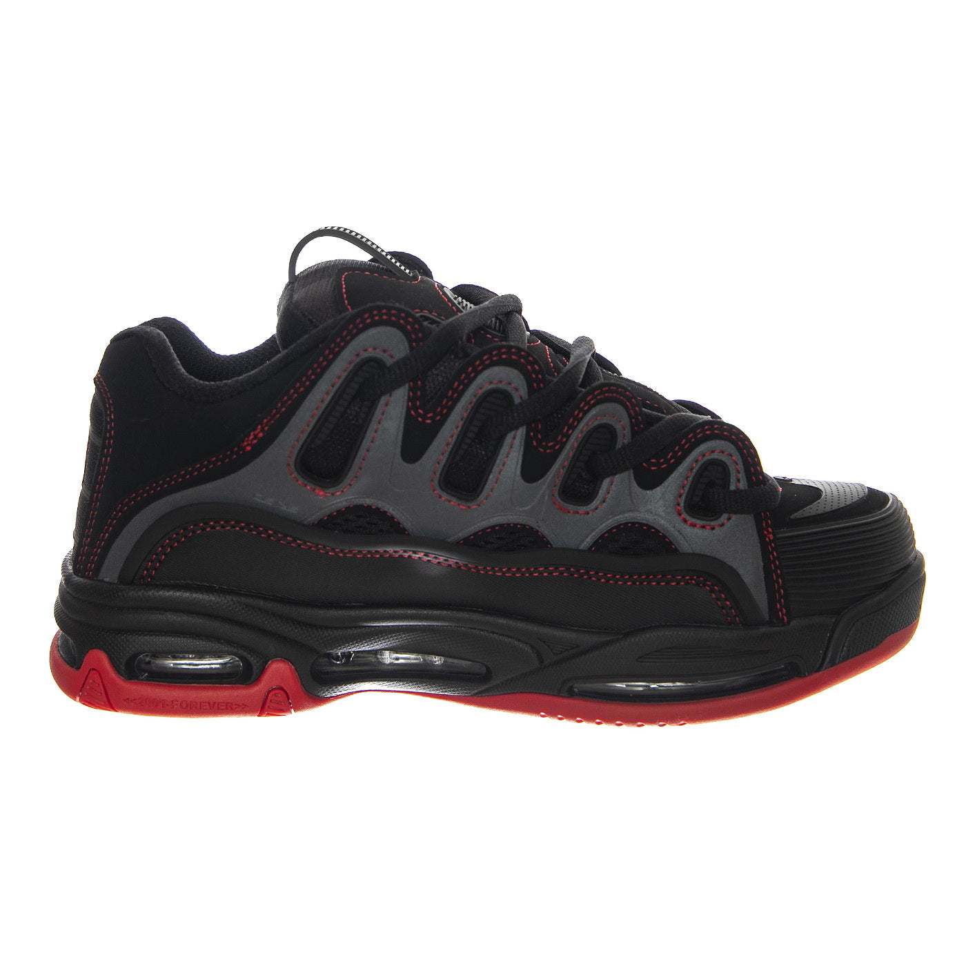 D3 2001 FOOTWEAR BLK/RED/RED - Scarpe Stringate Uomo Nere 20253050200000001-OS002414 . OSIRIS 