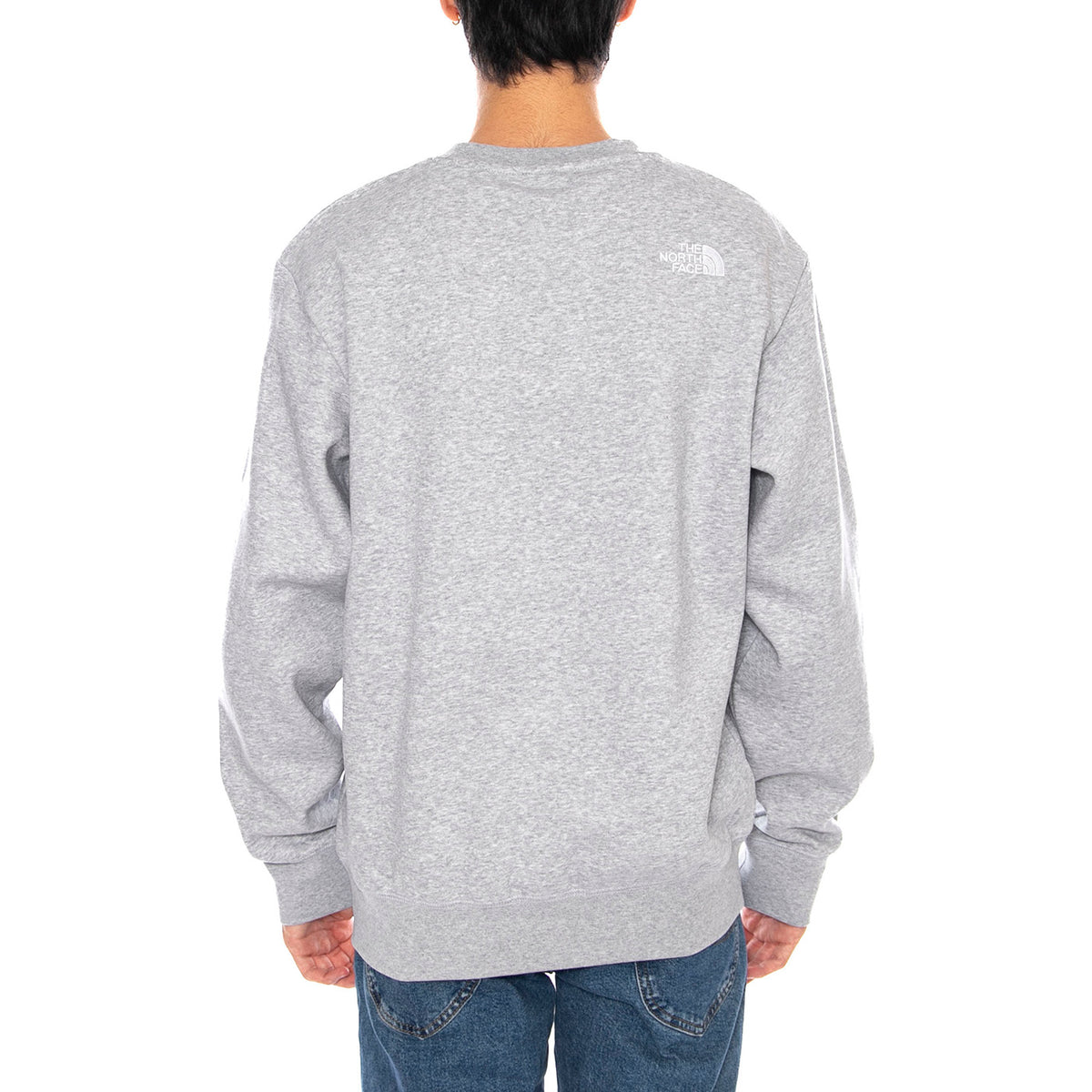 M Essential Relaxed Crew Grey - Felpa Girocollo Uomo Grigia NF0A89ET DYX1 THE NORTH FACE 