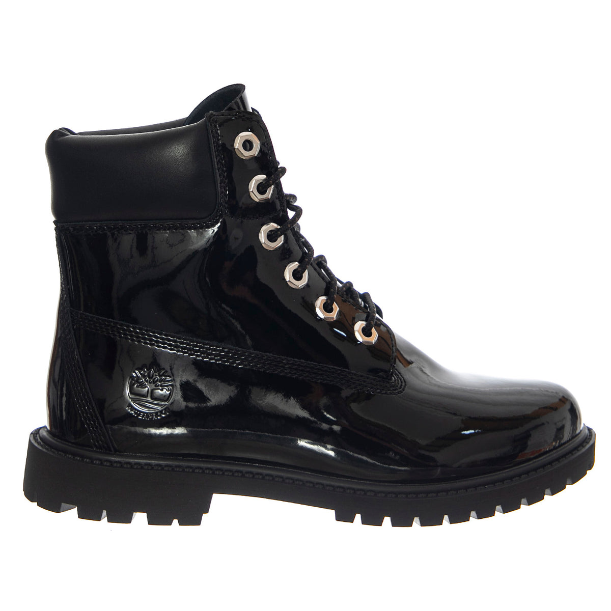 Premium 6 Inch Lace Up Waterproof Boot -- Stivali Donna Pelle Verniciata Nera TB0A43F8 EN31 TIMBERLAND 