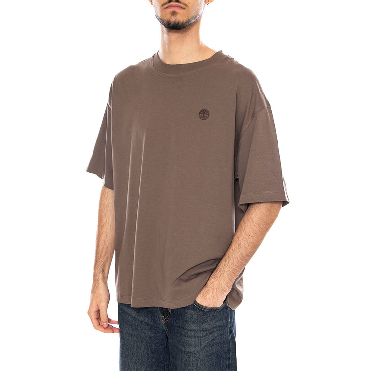 Dunstan River Short Sleeve Tee -- Maglietta Uomo Chocolate Chip Marrone TB0A6GH 3BK01 TIMBERLAND 