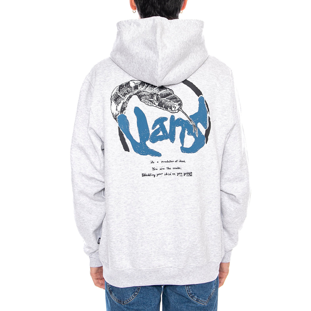 Evolve PO Hoodie Light Grey Heather -- Felpa con Cappuccio Grigia Chiaro Melange VN000RG2 1QI1 VANS 
