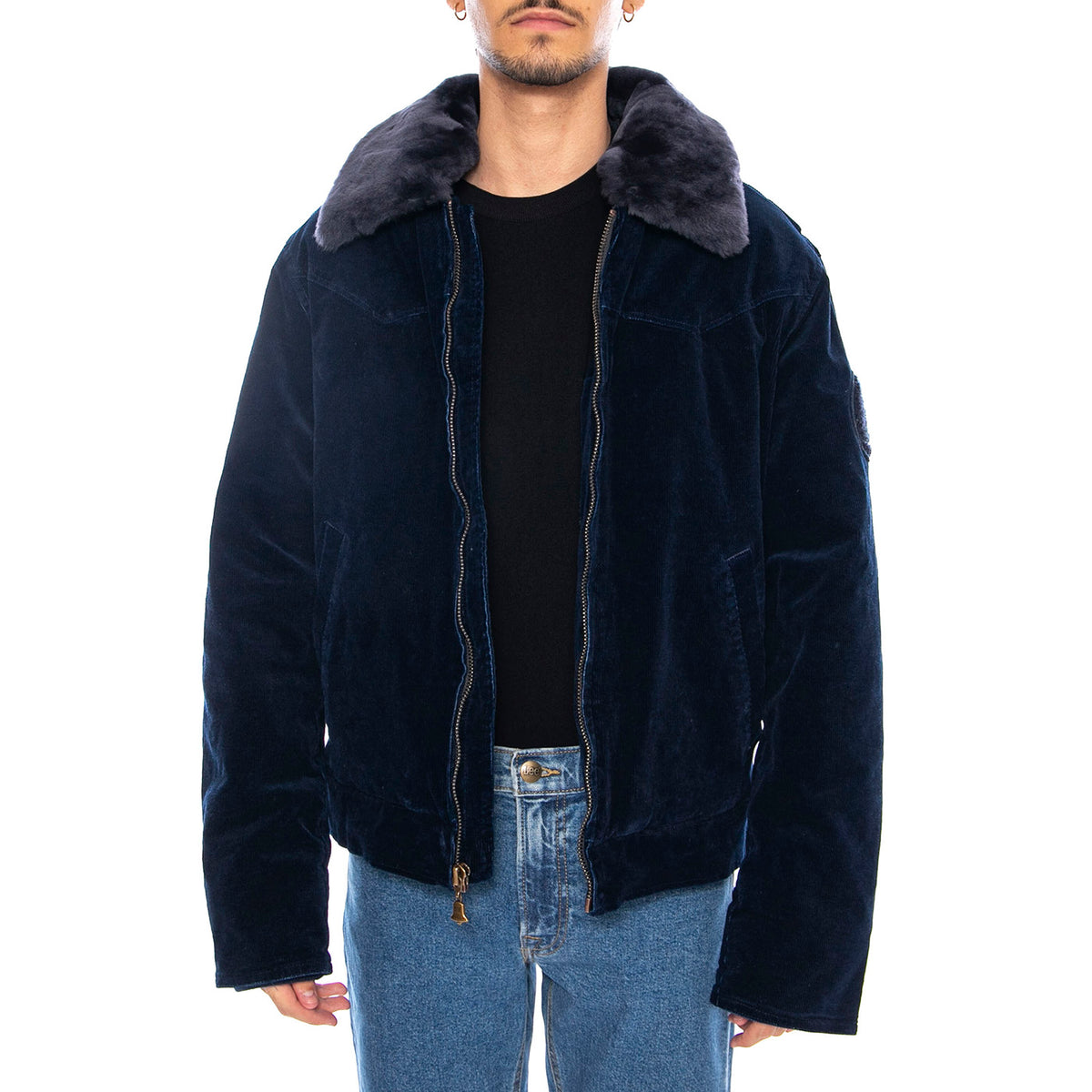 Aviator Jacket Indigo - Giacca Uomo Blu 112371769 . WRANGLER 