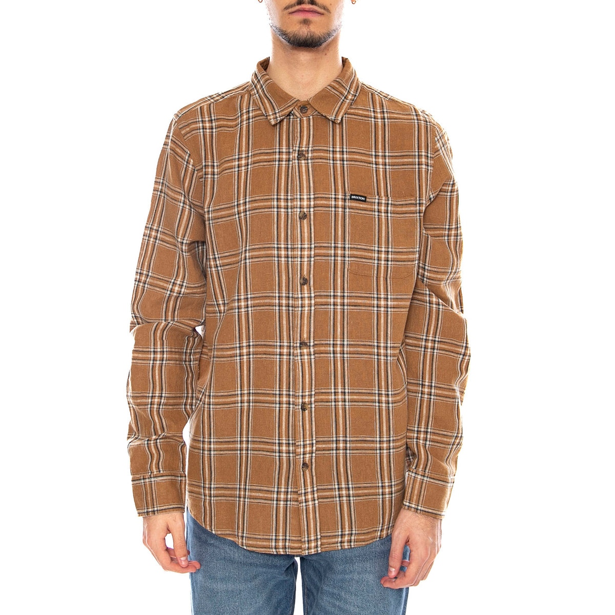 Charter Linen Blend L/S Wvn -- Camicia Uomo Multicolore 01440 WCWCP BRIXTON 