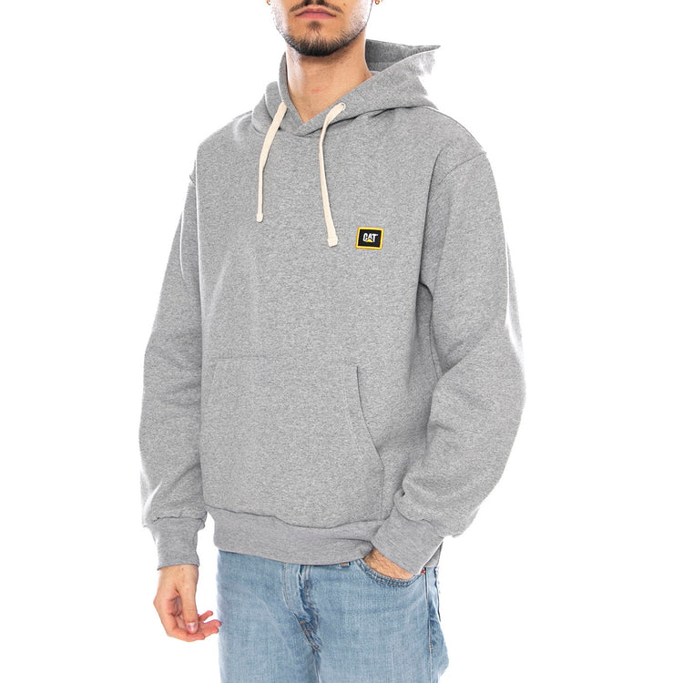 CAT Unit Hoodie -- Felpa Uomo Light Heather Grey 6010104 10831 CAT 