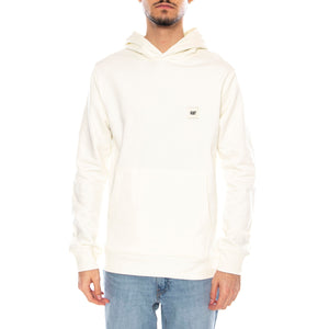 Essential Hoodie -- Felpa Uomo Bianca con Cappuccio 6050121 11-4300 CAT 