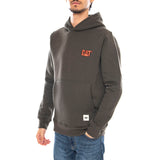 Logo Hoodie Military Olive - Sudadera con Capucha Hombre Verde Hombre CAT