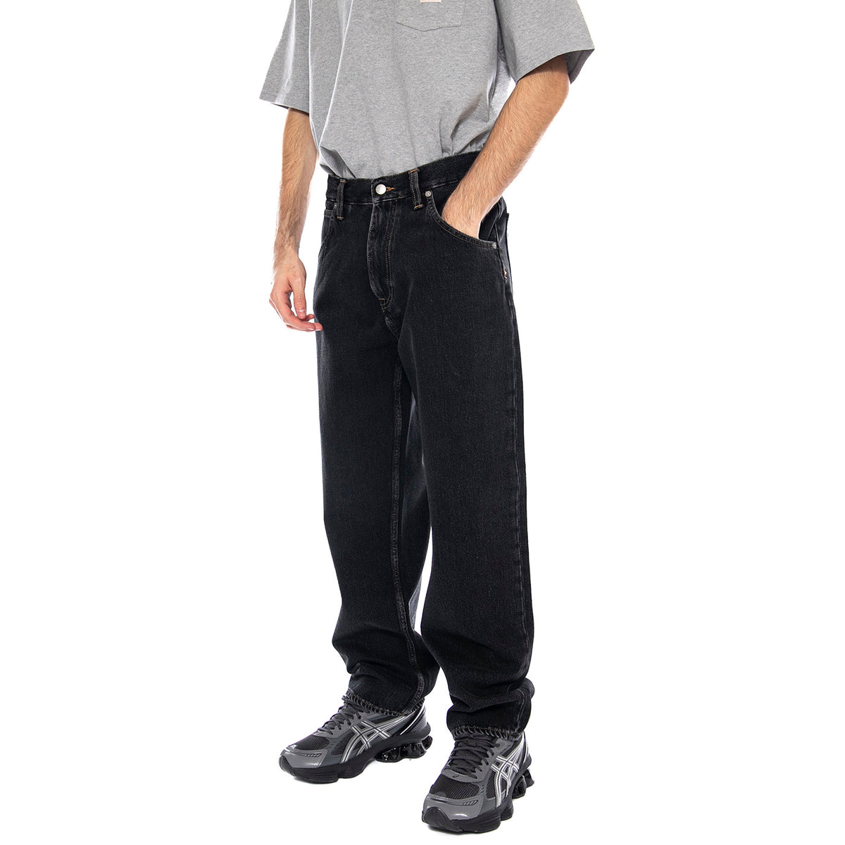 Tyrell Pant -- Pantaloni Uomo Dark Marble Wash Neri I031943.89.I9.30 89.I9 EDWIN 