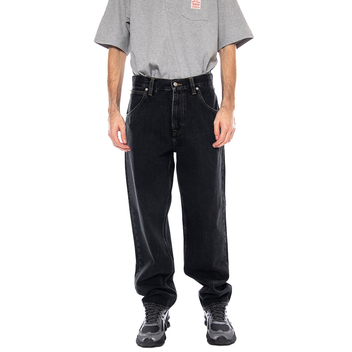 Tyrell Pant -- Pantaloni Uomo Dark Marble Wash Neri I031943.89.I9.30 89.I9 EDWIN 