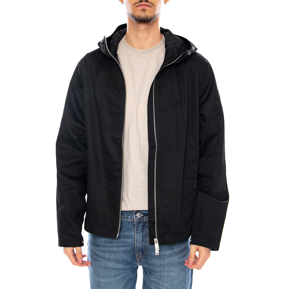 Dan Jacket Black -- Giacca con Cappuccio Uomo Nera I033394.89.99. 89.99 EDWIN 