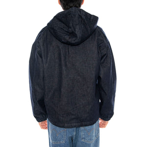 Daimon Hooded Jacket Lined Rinsed - Giacca con Cappuccio Uomo Blu I034082.01.02. 01.02 EDWIN 