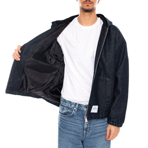 Daimon Hooded Jacket Lined Rinsed - Giacca con Cappuccio Uomo Blu I034082.01.02. 01.02 EDWIN 