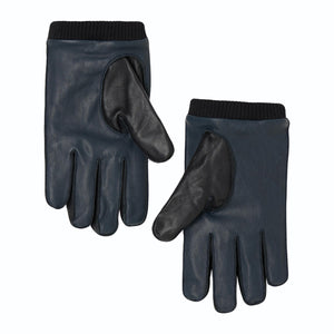 Motor Leather Gloves Black / Navy - Guanti Edwin Neri I034097.2L4.00. . EDWIN 