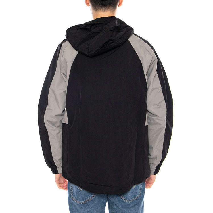 HUF Set Shell Jacket -- Giacca con Cappuccio Uomo Nera JK00389 BLK HUF 