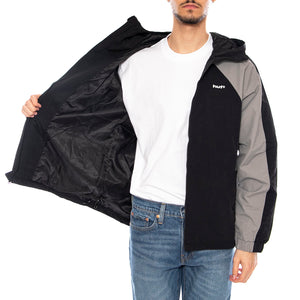 HUF Set Shell Jacket -- Giacca con Cappuccio Uomo Nera JK00389 BLK HUF 