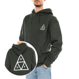 HUF Set TT P/O Hoodie -- Sudadera con Capucha Hombre Hunt Green Hombre HUF