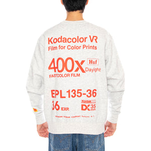 Golden Hour Crewneck -- Felpa Girocollo Uomo Grigia PF00753 AS HUF 