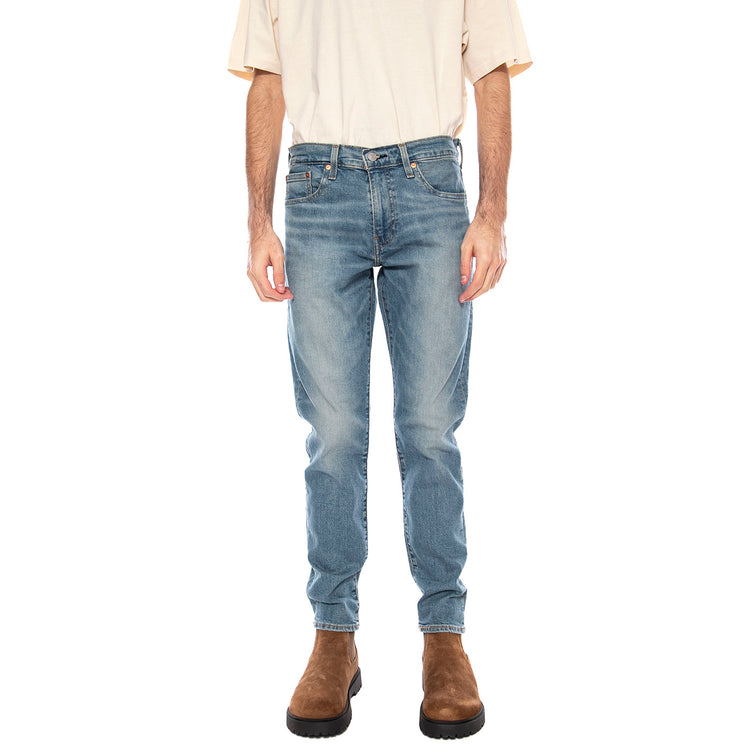 LEVI'S DENIM 512 SLIM TAPER PELICAN RUST BLUE - Pantaloni Denim Jeans Uomo Blu 28833-0588 . LEVIS 