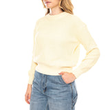 Mikala Jumper G006 GOTS Flan Crema -- Jersey Mujer Blanco Mujer MINIMUM