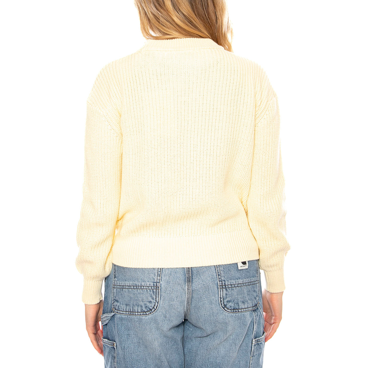 Mikala Jumper G006 GOTS Flan Crema -- Maglione Donna Bianco 16901G006 0619 MINIMUM 