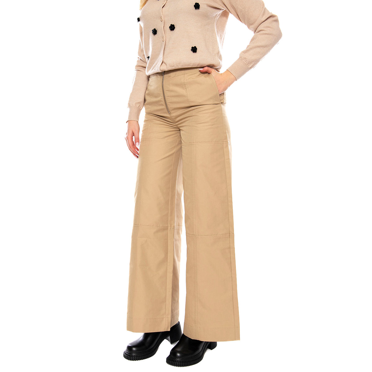 Cecilia Pants Incense -- Pantaloni Donna Beige 236994137 1010 MINIMUM 
