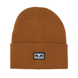 Icon Eyes Beanie Rubber - Gorro de Punto Marrón OBEY ACCESORIOS