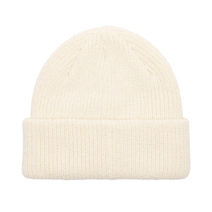 Mid Icon Patch Cuff Beanie Unbleached - Cappellino in Maglia BIanco 100030195 UBL OBEY 