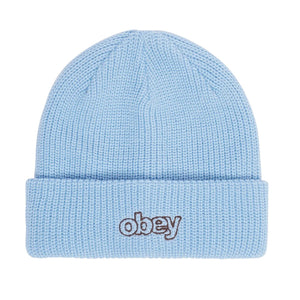 Throwback Beanie Sky - Cappellino in Maglia a Coste  Azzurro 100030209 SKY OBEY 