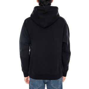 Obey TV Fleece Black - Felpa con Cappuccio Uomo Nera 112843940 BLK OBEY 