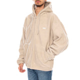 Gaze II Hooded Jacket Silver Grey - Giacca con Cappuccio Hombre Beige Hombre OBEY