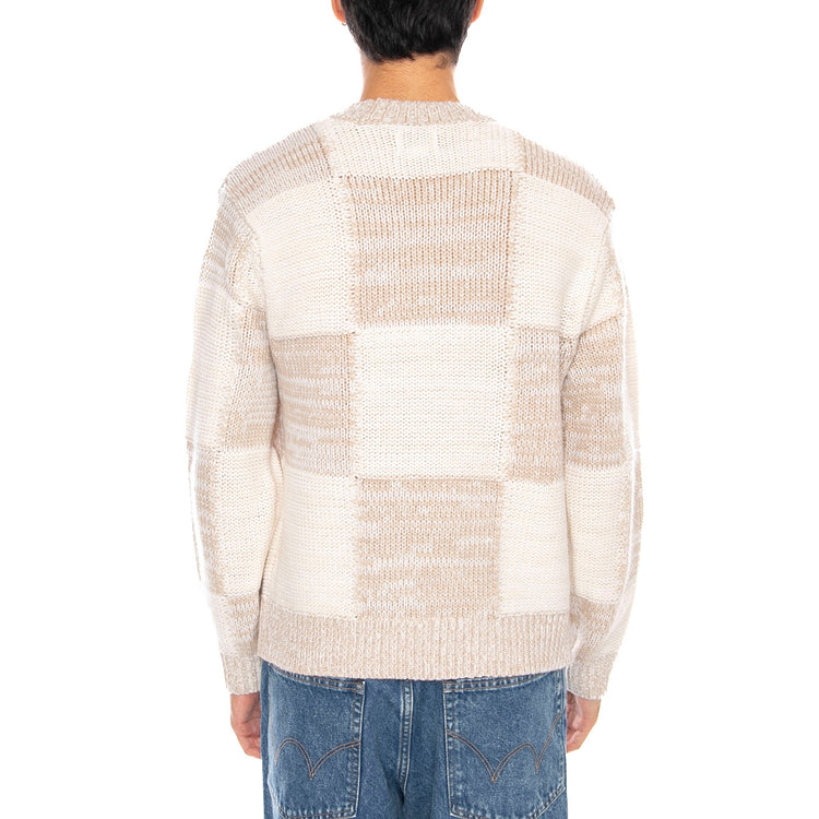 Dominic Sweater Silver Grey Multi - Maglione Girocollo Uomo Multicolore 151000076 SIG OBEY 