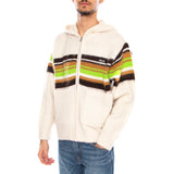 Myers Zip Up Hood Sweater Unbleached / Multi -- Sudadera con Capucha Hombre Beige Natural / Multicolor Hombre OBEY