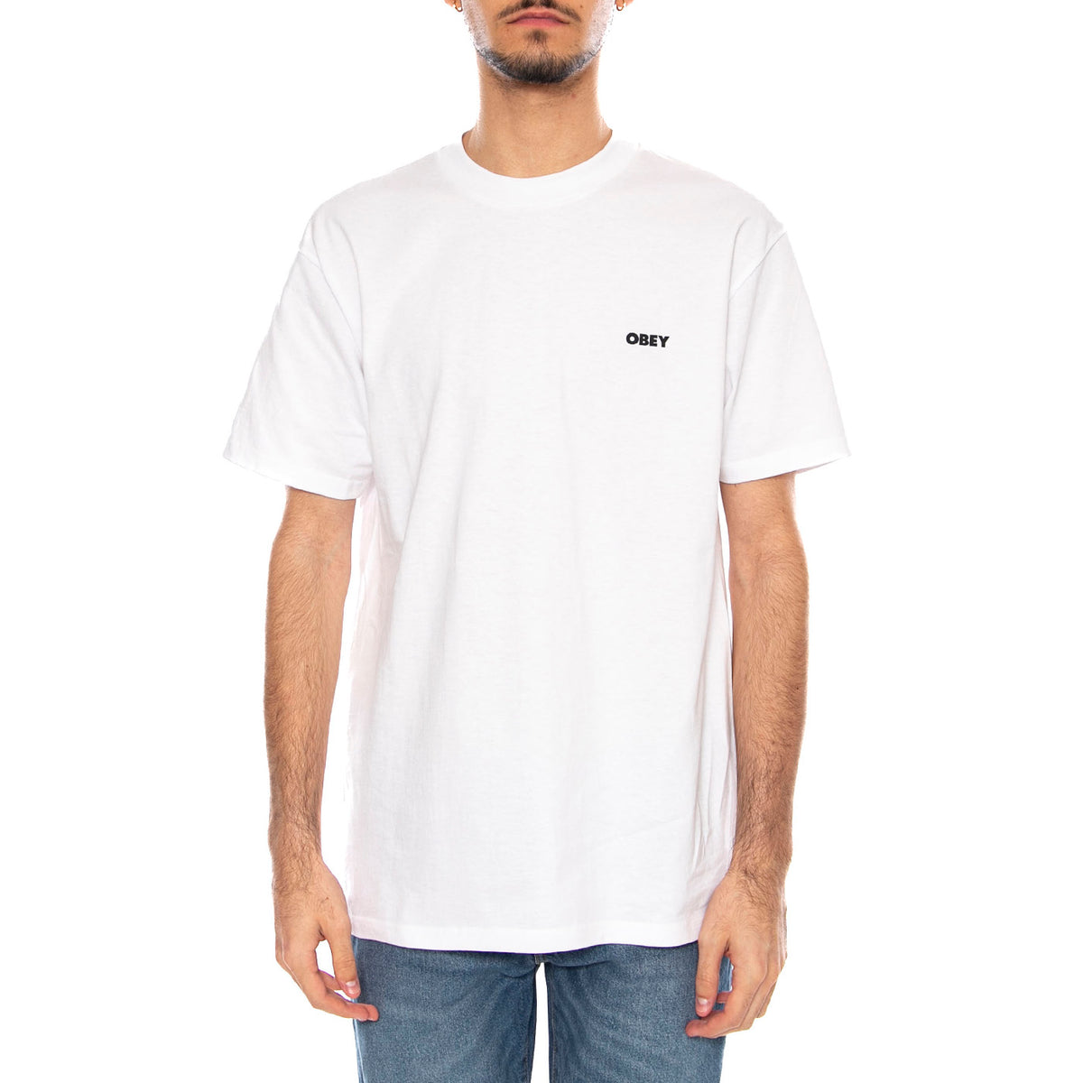 Obey Make Art Not War Tee -- Maglietta Girocollo Uomo Bianca 165264062 WHT OBEY 