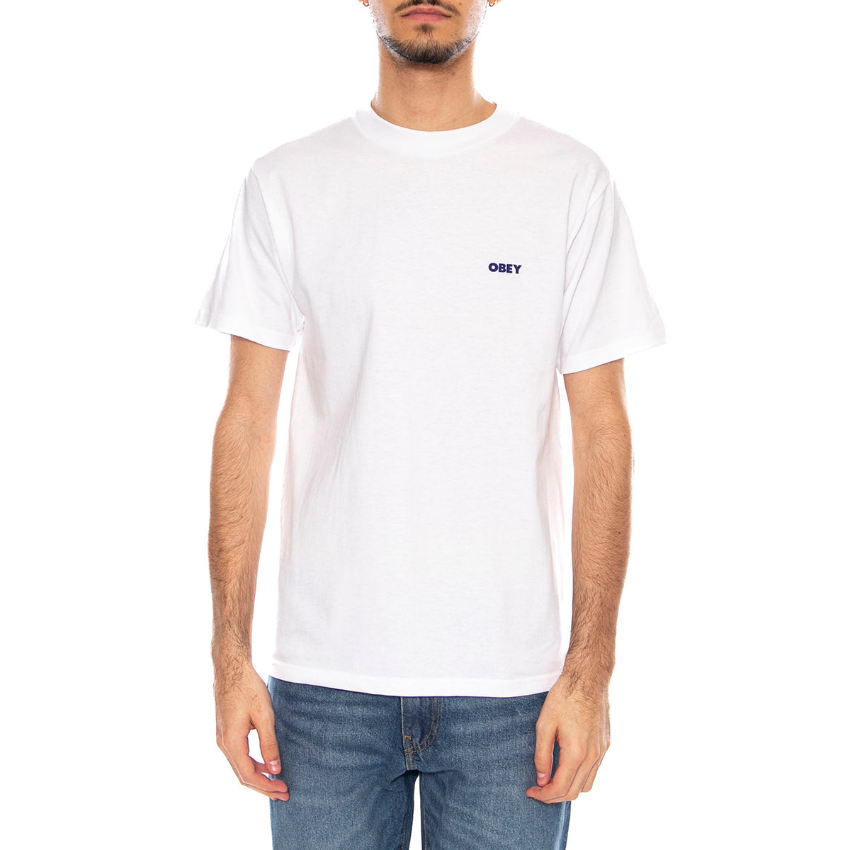 Obey Disinformation Resistance Tee -- Maglietta Girocollo Uomo Bianca 165264139 WHT OBEY 