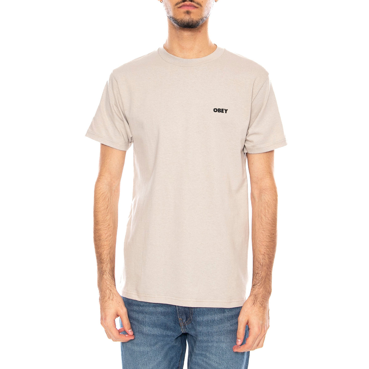 Obey Alternate Reality Tee -- Maglietta Girocollo Uomo Grigia 165264140 SIG OBEY 