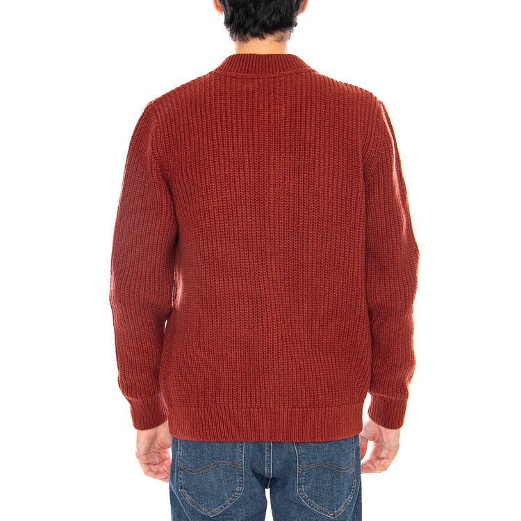 Tricot Orange -- Cardigan Uomo Arancione PULL-TRICO22-ORAN ORANGE OLOW 