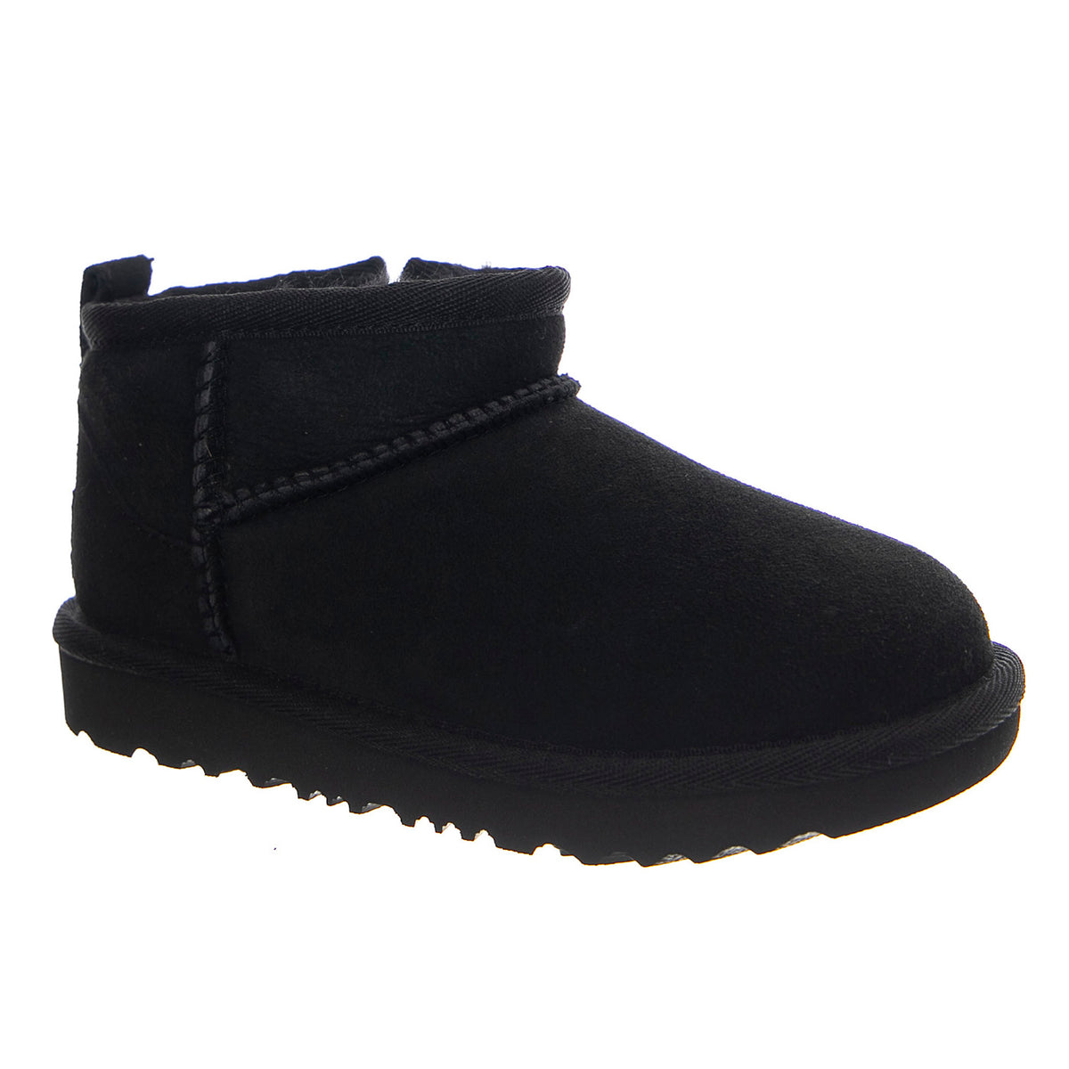 UGG Classic Ultra Mini Black - Scarpe Bambino/Bambina in Pelle Scamosciata Nera 1130750T BLK UGG 
