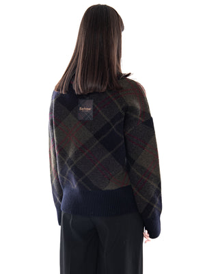 Barbour Shae Knitted Jumper Shadow Classic Tartan - Maglia Donna Scozzese 262MLKN1841 TN43 BARBOUR 