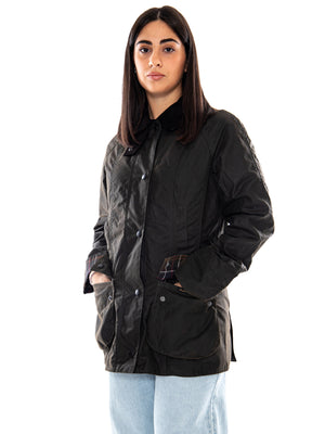 Barbour Classic Beadnell Wax Jacket Olive / Brown - Giacca Donna Marrone 262MLWX0668 OL71 BARBOUR 