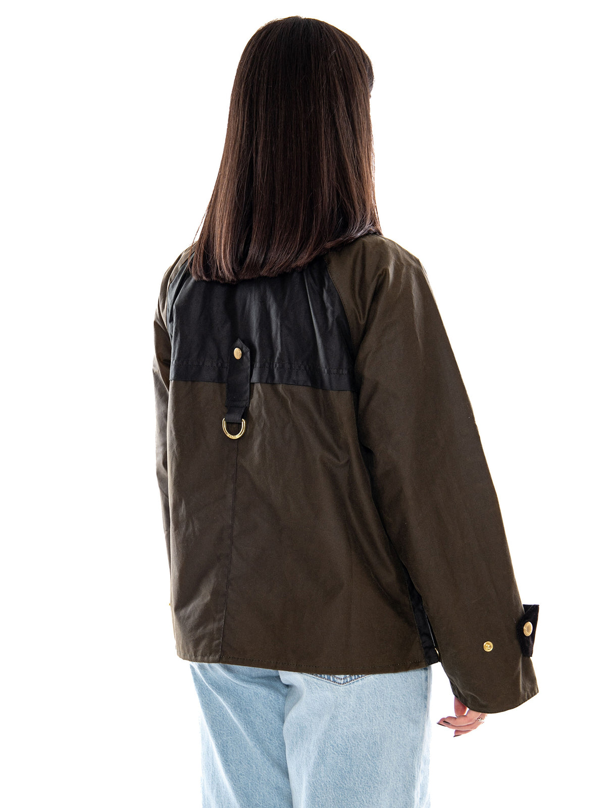 Barbour Hazelwood Wax Jacket Beech / Fern / Mixed Tartan - Giacca Donna Marrone e Verde MLWX1566 SN91 BARBOUR 
