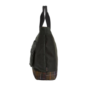 Barbour Field Wax Tote Bag Sage / Classic - Borsa a Tracolla Verde 262MUBA0750 SG91 BARBOUR 