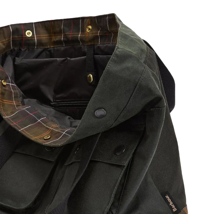 Barbour Field Wax Tote Bag Sage / Classic - Borsa a Tracolla Verde 262MUBA0750 SG91 BARBOUR 