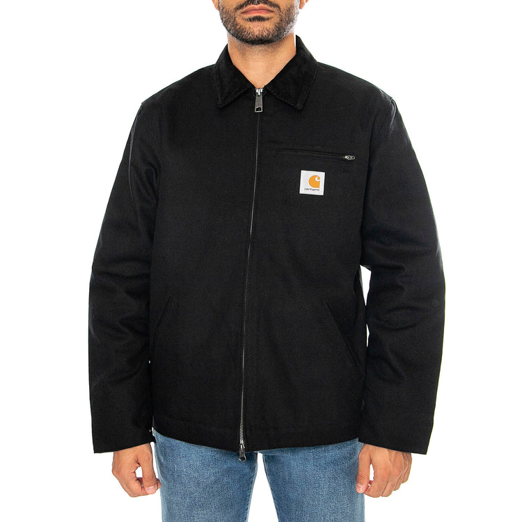 DETROIT JACKET BLACK / BLACK RIGID - Giacca Uomo Nera I015264 00E01 CARHARTT WIP 