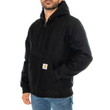 ACTIVE JACKET BLACK - Chaqueta con Capucha Hombre Negra CARHARTT WIP