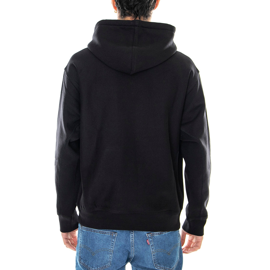 HOODED AMERICAN SCRIPT SWEAT BLACK - Felpa con Cappuccio Uomo Nera I028279 89XX CARHARTT WIP 
