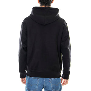 HOODED AMERICAN SCRIPT SWEAT BLACK - Felpa con Cappuccio Uomo Nera I028279 89XX CARHARTT WIP 