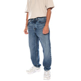 NEWEL PANT BLUE MARBLE USED WASH - Pantalones Denim Jeans Hombre Azul Hombre CARHARTT WIP