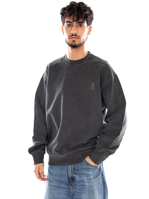 VISTA SWEAT BLACK - Felpa Girocollo Uomo Nera I029522 89GD CARHARTT WIP 